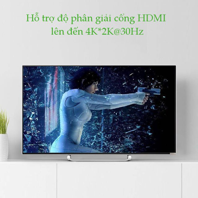 Bộ chuyển đổi HDMI UGREEN CM101 Chuyển sang HDMI/VGA (hỗ trợ nguồn 5V + Audio 3.5mm) dài 30cm 23 Bộ chuyển đổi HDMI UGREEN CM101 Chuyển sang HDMI/VGA (hỗ trợ nguồn 5V + Audio 3.5mm) dài 30cm
