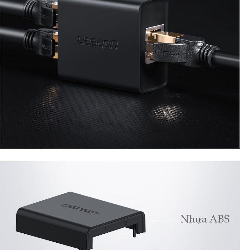 Bộ phân luồng tín hiệu IPTV và LAN RJ45 2 vào 1 chính hãng Ugreen 20 Bộ phân luồng tín hiệu IPTV và LAN RJ45 2 vào 1 chính hãng Ugreen