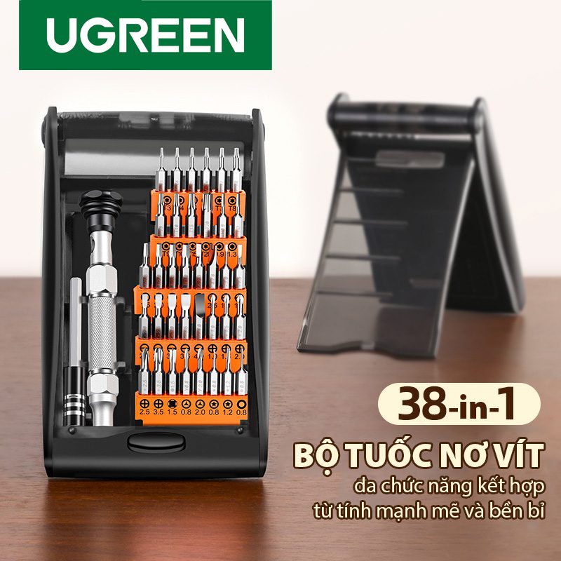 Bộ tua vít đa năng hợp kim nhôm 38 trong 1 đa chức năng dành cho điện thoại / máy tính / máy ảnh / radio / thiết bị điện tử UGREEN CM372 80459 18 Bộ tua vít đa năng hợp kim nhôm 38 trong 1 đa chức năng dành cho điện thoại / máy tính / máy ảnh / radio / thiết bị điện tử UGREEN CM372 80459
