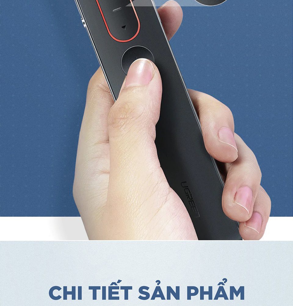 Bút Lazer trình chiếu UGREEN LP180 - Điều khiển từ xa 100m, khả năng tương thích rộng 24 Bút Lazer trình chiếu UGREEN LP180 - Điều khiển từ xa 100m, khả năng tương thích rộng
