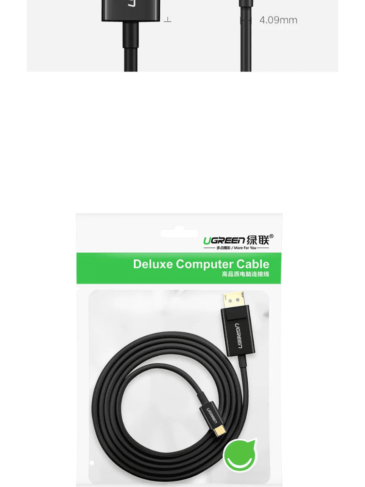 Cáp chuyển đổi Type C sang DisplayPort UGREEN MM139 - 4k 3840x2160x30Hz 25 Cáp chuyển đổi Type C sang DisplayPort UGREEN MM139 - 4k 3840x2160x30Hz