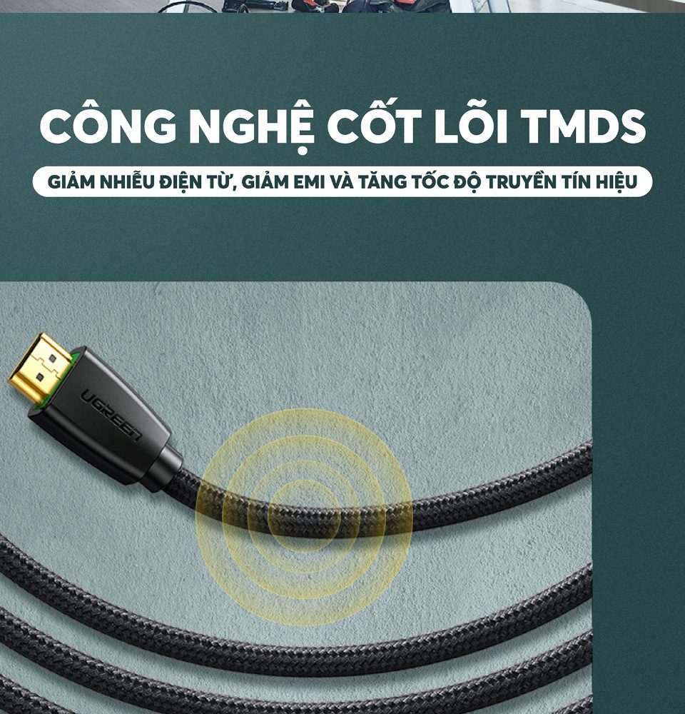 Cáp HDMI UGREEN HD118 - dài 15m-20m - HDMI1.2 1080P@60Hz 15 Cáp HDMI UGREEN HD118 - dài 15m-20m - HDMI1.2 1080P@60Hz