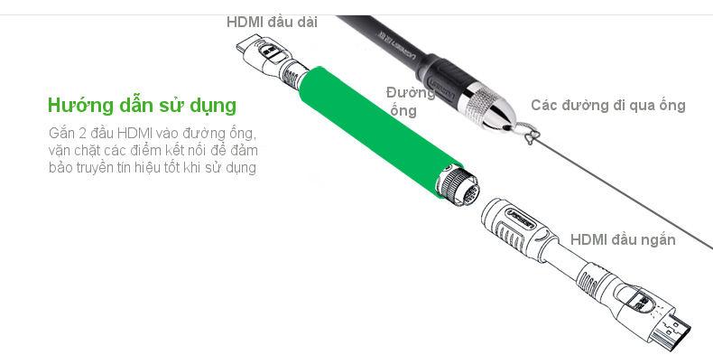 Cáp HDMI sang DIN 19P UGREEN HD125 - Giao diện USB 2.0 tốc độ truyền tải 480Mbps, độ dài 10-20m cho công trình 17 Cáp HDMI sang DIN 19P UGREEN HD125 - Giao diện USB 2.0 tốc độ truyền tải 480Mbps, độ dài 10-20m cho công trình