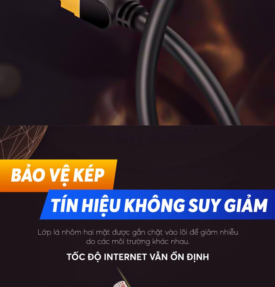 Cáp mạng 2 đầu đúc bọc hợp kim Cat7 UTP UGREEN NW107 11269 17 Cáp mạng 2 đầu đúc bọc hợp kim Cat7 UTP UGREEN NW107 11269