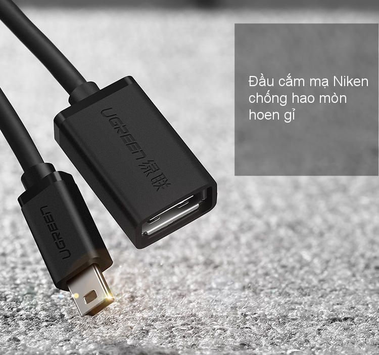 Cáp OTG Mini USB 2.0 UGREEN US249 - Lõi đồng nguyên chất, tốc độ truyền tải cao 21 Cáp OTG Mini USB 2.0 UGREEN US249 - Lõi đồng nguyên chất, tốc độ truyền tải cao