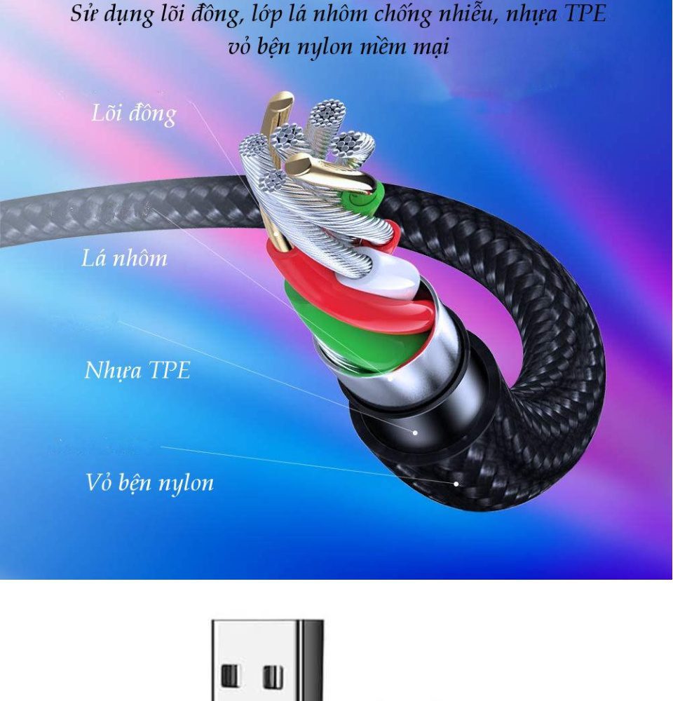 Cáp sạc và truyền dữ liệu cho điện thoại Android USB 2.0 sang Micro USB (hỗ trợ sạc nhanh 18W 5V-2.4A công nghệ sạc Quick Charge 3.0) dài 0.5-2m UGREEN ED017 25 Cáp sạc và truyền dữ liệu cho điện thoại Android USB 2.0 sang Micro USB (hỗ trợ sạc nhanh 18W 5V-2.4A công nghệ sạc Quick Charge 3.0) dài 0.5-2m UGREEN ED017