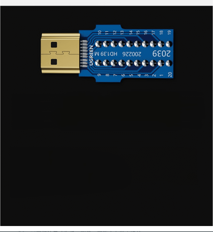 Đầu bấm cáp HDMI 2.0 UGREEN 50568 - Nhấn đầu cáp HDMI 19+1 Pin - Chân tiếp xúc mạ vàng 19 Đầu bấm cáp HDMI 2.0 UGREEN 50568 - Nhấn đầu cáp HDMI 19+1 Pin - Chân tiếp xúc mạ vàng