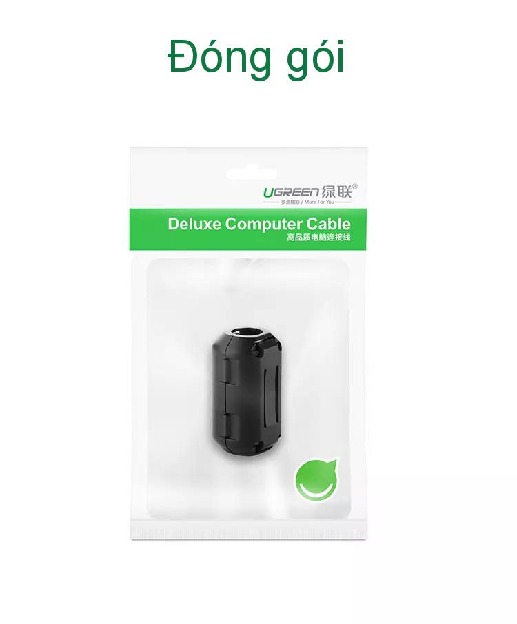 Đầu bọc chống nhiễu điện từ cho dây cáp đường kính 5.5mm và 7.3mm Lọc dòng Core ZJ301 UGREEN 20305 20306 21 Đầu bọc chống nhiễu điện từ cho dây cáp đường kính 5.5mm và 7.3mm Lọc dòng Core ZJ301 UGREEN 20305 20306
