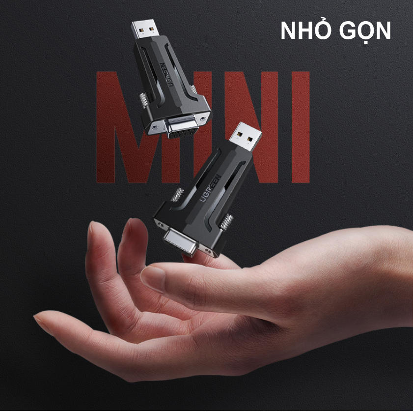 Đầu chuyển USB 2.0 sang COM DP9 RS 232 UGREEN 80111 - Tốc độ truyền 1Mbps - Đầu mạ Niken cao cấp 20 Đầu chuyển USB 2.0 sang COM DP9 RS 232 UGREEN 80111 - Tốc độ truyền 1Mbps - Đầu mạ Niken cao cấp