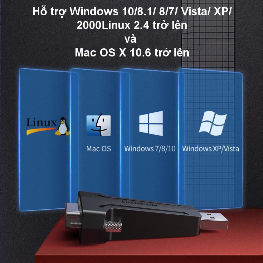 Đầu chuyển USB 2.0 sang COM DP9 RS 232 UGREEN 80111 - Tốc độ truyền 1Mbps - Đầu mạ Niken cao cấp 22 Đầu chuyển USB 2.0 sang COM DP9 RS 232 UGREEN 80111 - Tốc độ truyền 1Mbps - Đầu mạ Niken cao cấp
