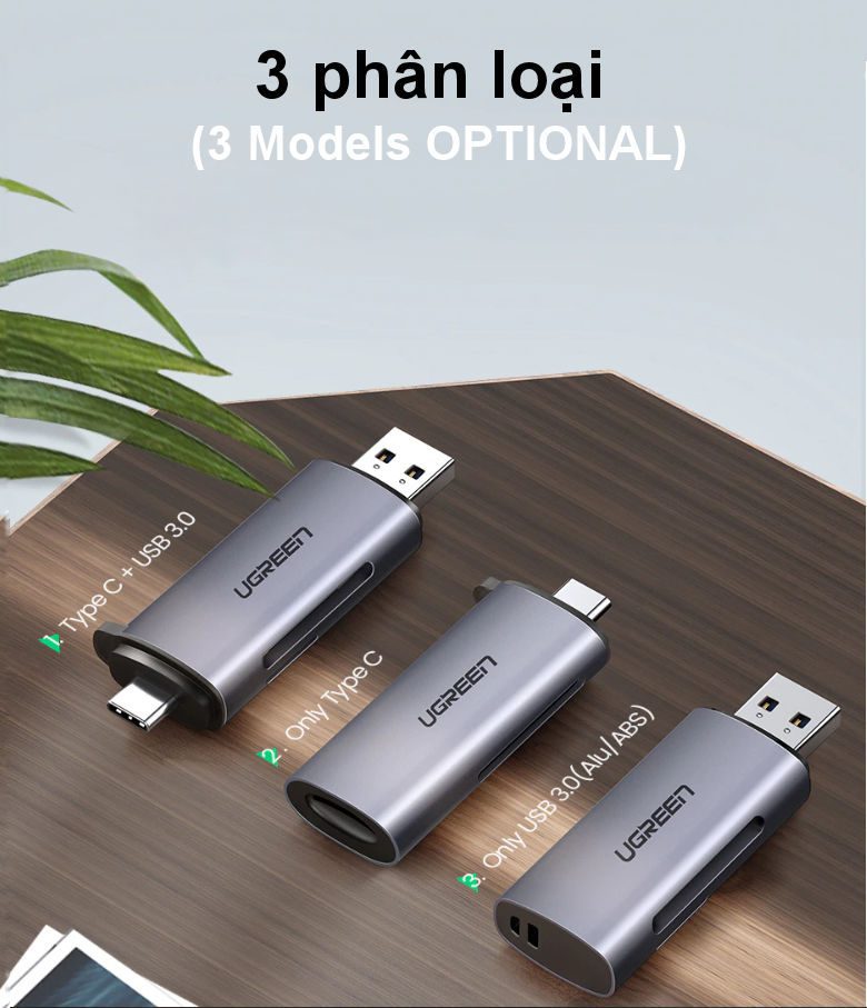 Đầu đọc thẻ Type C UGREEN CM184 - 2 khe thẻ cắm SD và TF - Hỗ trợ chức năng OTG 39 Đầu đọc thẻ Type C UGREEN CM184 - 2 khe thẻ cắm SD và TF - Hỗ trợ chức năng OTG