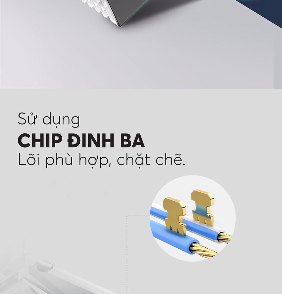 Đầu (hạt) bấm mạng RJ45 cho dây CAT6 bọc inox chống nhiễu UGREEN NW111 21 Đầu (hạt) bấm mạng RJ45 cho dây CAT6 bọc inox chống nhiễu UGREEN NW111