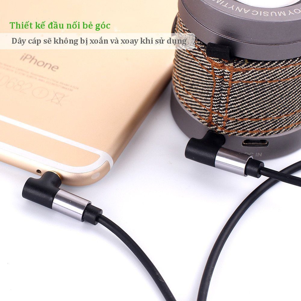 Dây AV 2 đầu 3.5mm vuông góc dài 3M UGREEN AV139 30560 14 Dây AV 2 đầu 3.5mm vuông góc dài 3M UGREEN AV139 30560