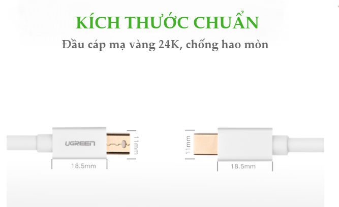 Dây cáp chuyển đổi mini DisplayPort đực sang mini DisplayPort đực UGREEN MD111 20 Dây cáp chuyển đổi mini DisplayPort đực sang mini DisplayPort đực UGREEN MD111
