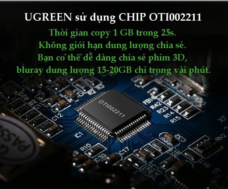 Dây data USB 2.0 (Data Link) truyền dữ liệu giữa các máy tính dài UGREEN US166 17 Dây data USB 2.0 (Data Link) truyền dữ liệu giữa các máy tính dài UGREEN US166