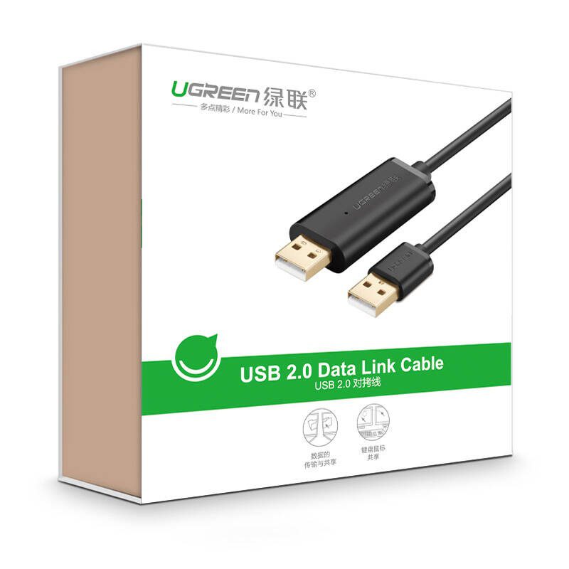 Dây data USB 2.0 (Data Link) truyền dữ liệu giữa các máy tính dài UGREEN US166 19 Dây data USB 2.0 (Data Link) truyền dữ liệu giữa các máy tính dài UGREEN US166