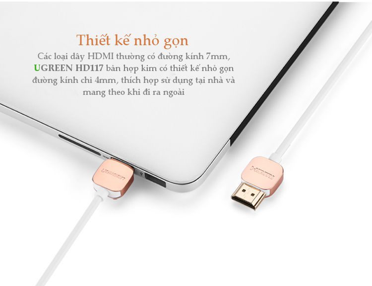 Dây HDMI 2.0 thuần đồng hỗ trợ 10Gbps, đầu hợp kim, dài từ 1-10M UGREEN HD117 18 Dây HDMI 2.0 thuần đồng hỗ trợ 10Gbps, đầu hợp kim, dài từ 1-10M UGREEN HD117