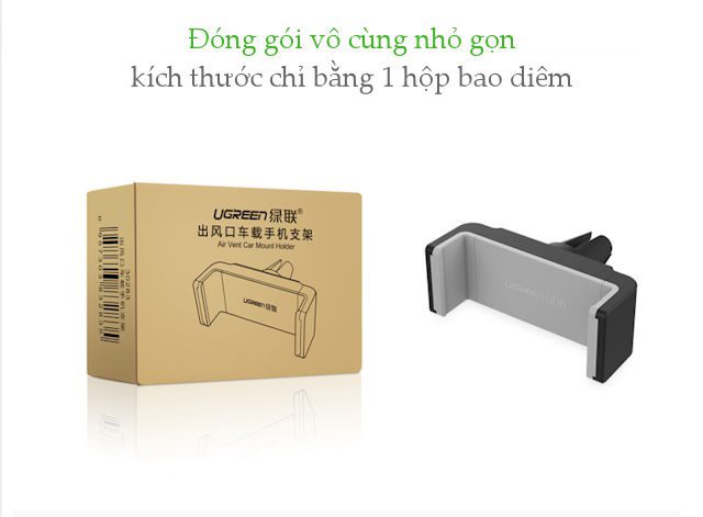 Giá đỡ điện thoại ô tô UGREEN 30283 Kẹp khe gió điều hòa 18 Giá đỡ điện thoại ô tô UGREEN 30283 Kẹp khe gió điều hòa