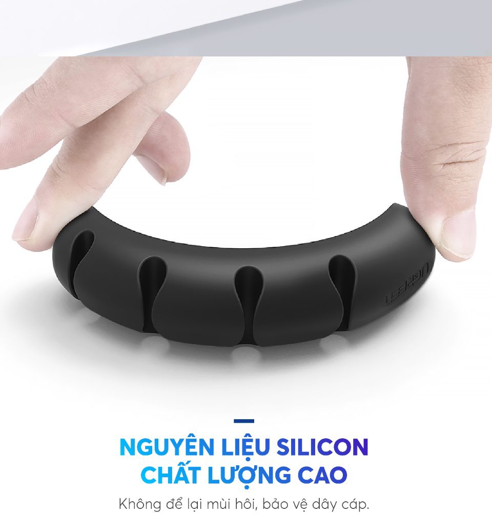 Giá đỡ kẹp dây sạc điện thoại dây âm thanh dây cáp mạng... 4 khe cài và 7 khe cài UGREEN LP114 27 Giá đỡ kẹp dây sạc điện thoại dây âm thanh dây cáp mạng... 4 khe cài và 7 khe cài UGREEN LP114