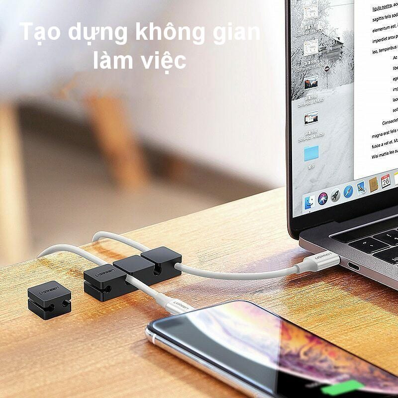 Kẹp giữ dây cáp UGREEN 70585 - Chất liệu silicon kẹp giữ dây cáp, tai nghe, chuột, … gọn gàng 27 Kẹp giữ dây cáp UGREEN 70585 - Chất liệu silicon kẹp giữ dây cáp, tai nghe, chuột, … gọn gàng