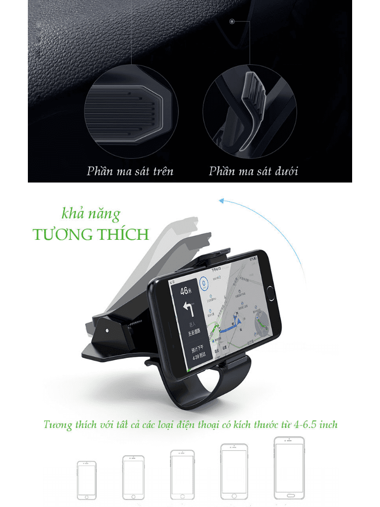 Kẹp giữ điện thoại UGREEN LP136 Sử dụng trên ô tô cho, tương thích điện thoại kích thước từ 4 đến 6.5 inch - Hãng phân phối chính hãng 19 Kẹp giữ điện thoại UGREEN LP136 Sử dụng trên ô tô cho, tương thích điện thoại kích thước từ 4 đến 6.5 inch - Hãng phân phối chính hãng