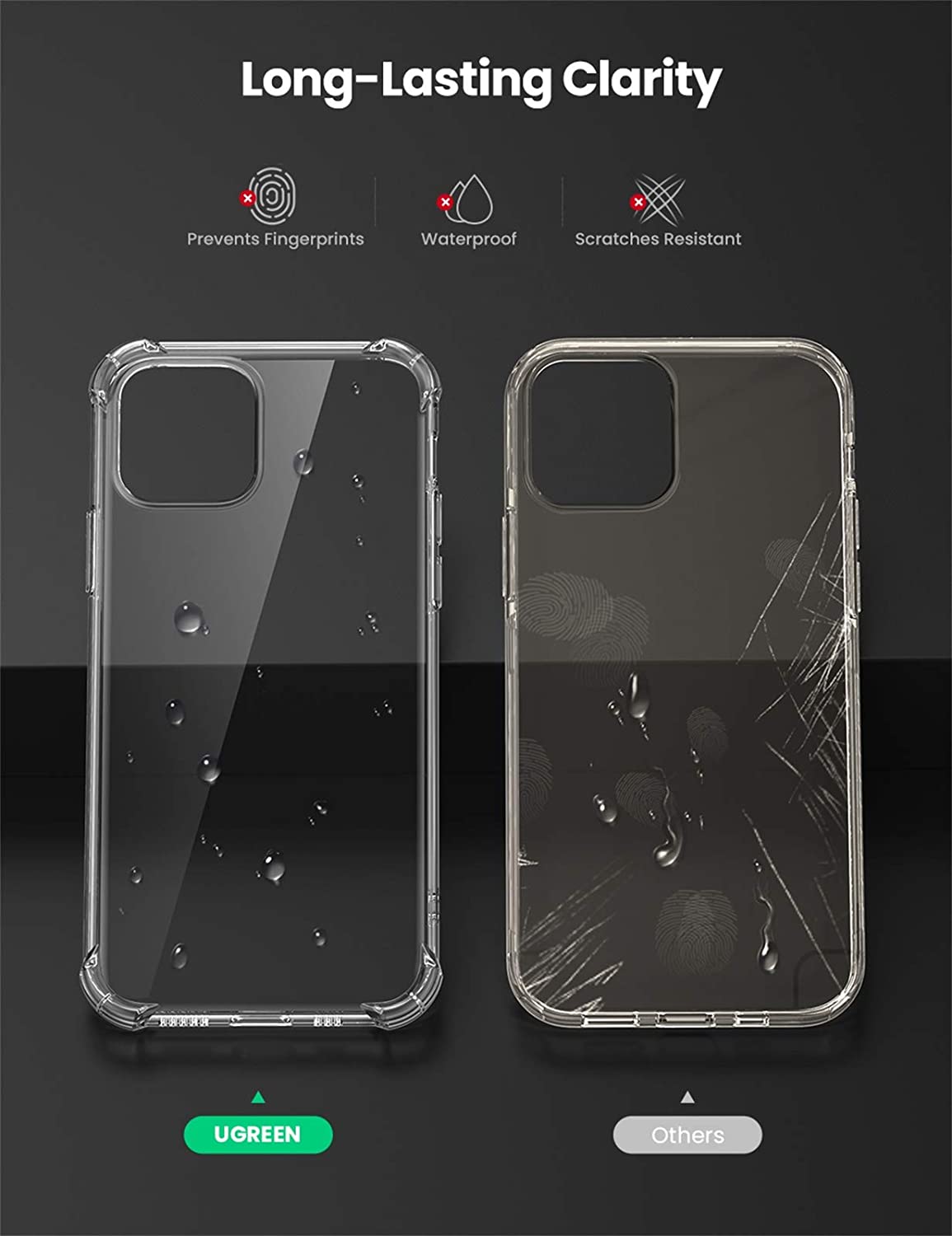 Ốp iPhone 12 chống shock UGREEN LP408 - Chất liệu TPU cao cấp chống bám vân tay, thiết kế siêu mỏng - Túi khí 4 góc chống va đập 18 Ốp iPhone 12 chống shock UGREEN LP408 - Chất liệu TPU cao cấp chống bám vân tay, thiết kế siêu mỏng - Túi khí 4 góc chống va đập