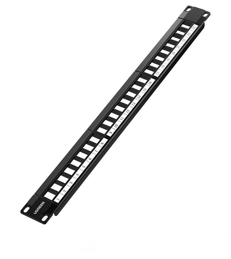 Thanh Patch Panel Utp Ethernet Cat5E và Cat6 24 cổng kim loại UGREEN NW154 80445 - Áp dụng cho tủ 19U 16 Thanh Patch Panel Utp Ethernet Cat5E và Cat6 24 cổng kim loại UGREEN NW154 80445 - Áp dụng cho tủ 19U